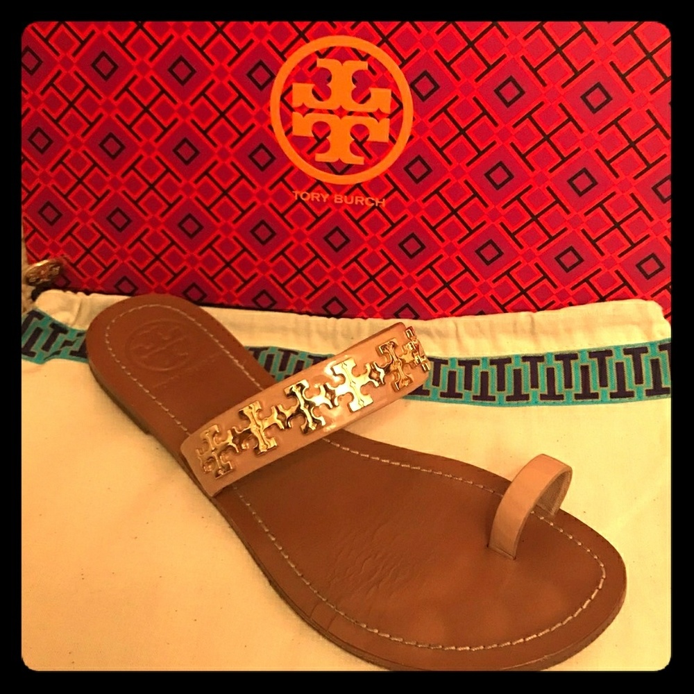 Tory Burch Val Flat Sandal SZ 7